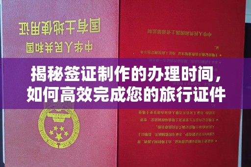 弋江揭秘签证制作的办理时间，如何高效完成您的旅行证件